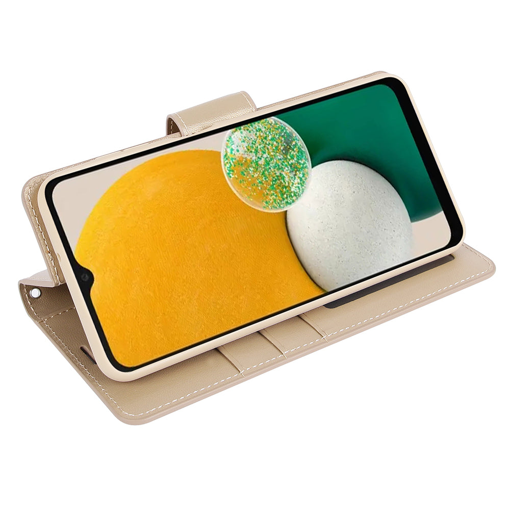 HANMAN Mill Series for Samsung Galaxy A34 5G PU Leather Phone Case Stand Wallet Smartphone Cover