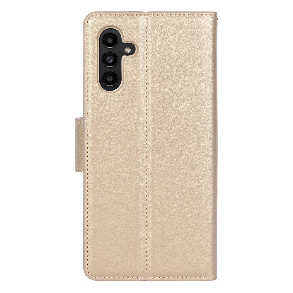 HANMAN Mill Series for Samsung Galaxy M14 5G PU Leather Wallet Stand Case Cell Phone Cover