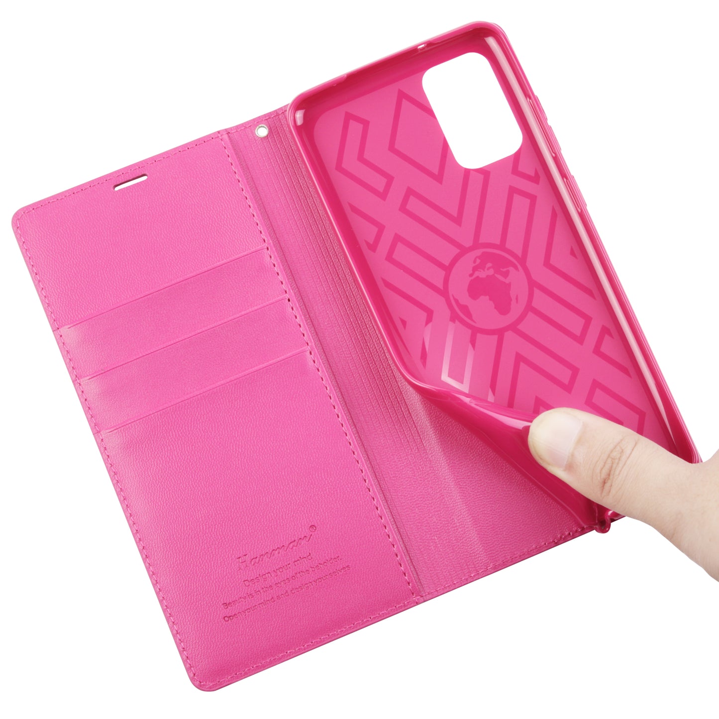 HANMAN Minuo Series Stand Cover for Samsung Galaxy S20 4G / 5G PU Leather Phone Wallet Case