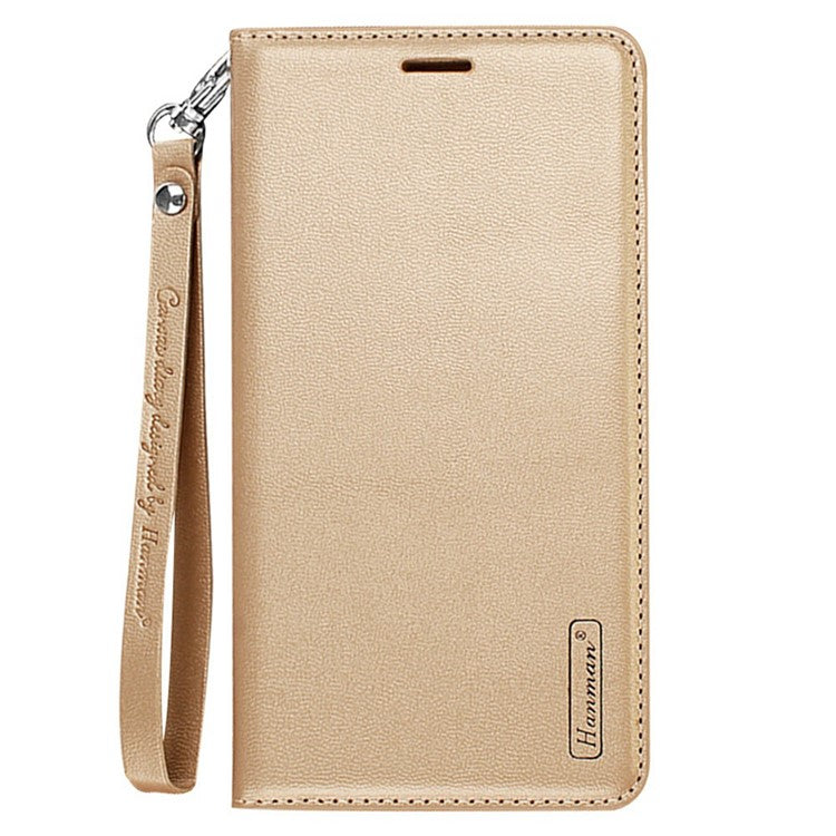 HANMAN Minuo Series Stand Cover for Samsung Galaxy S20 4G / 5G PU Leather Phone Wallet Case