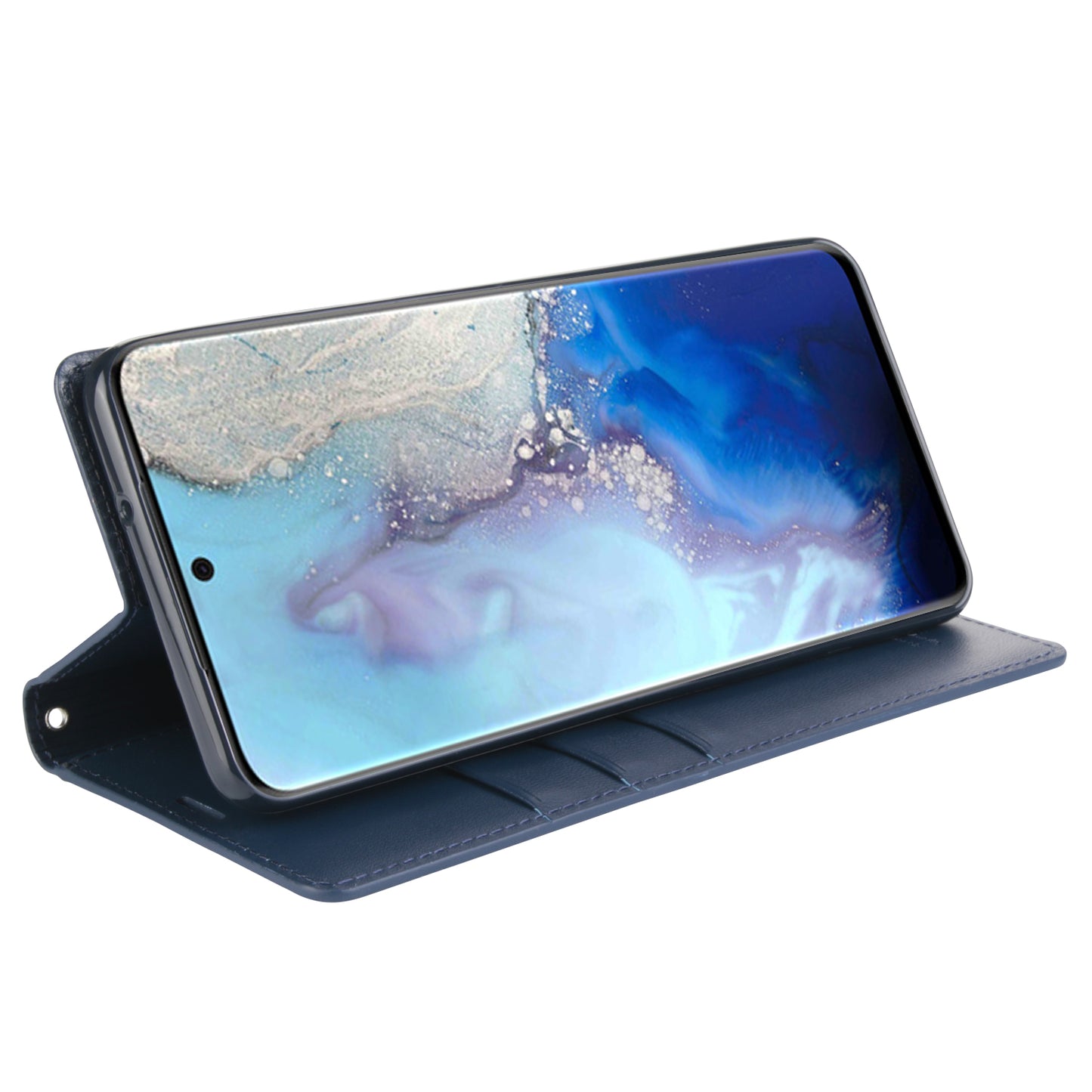 HANMAN Minuo Series Stand Cover for Samsung Galaxy S20 4G / 5G PU Leather Phone Wallet Case