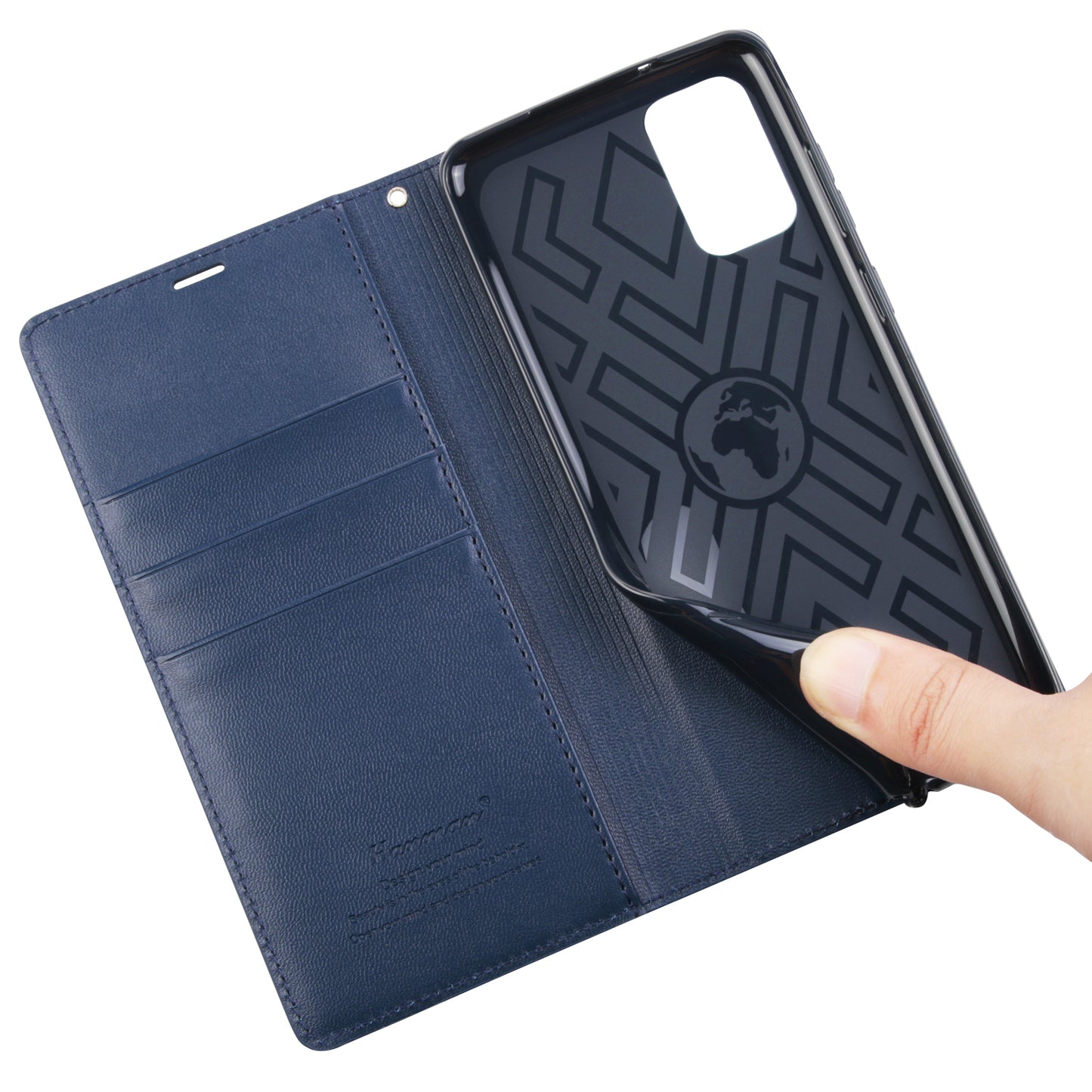 HANMAN Minuo Series Stand Cover for Samsung Galaxy S20 4G / 5G PU Leather Phone Wallet Case