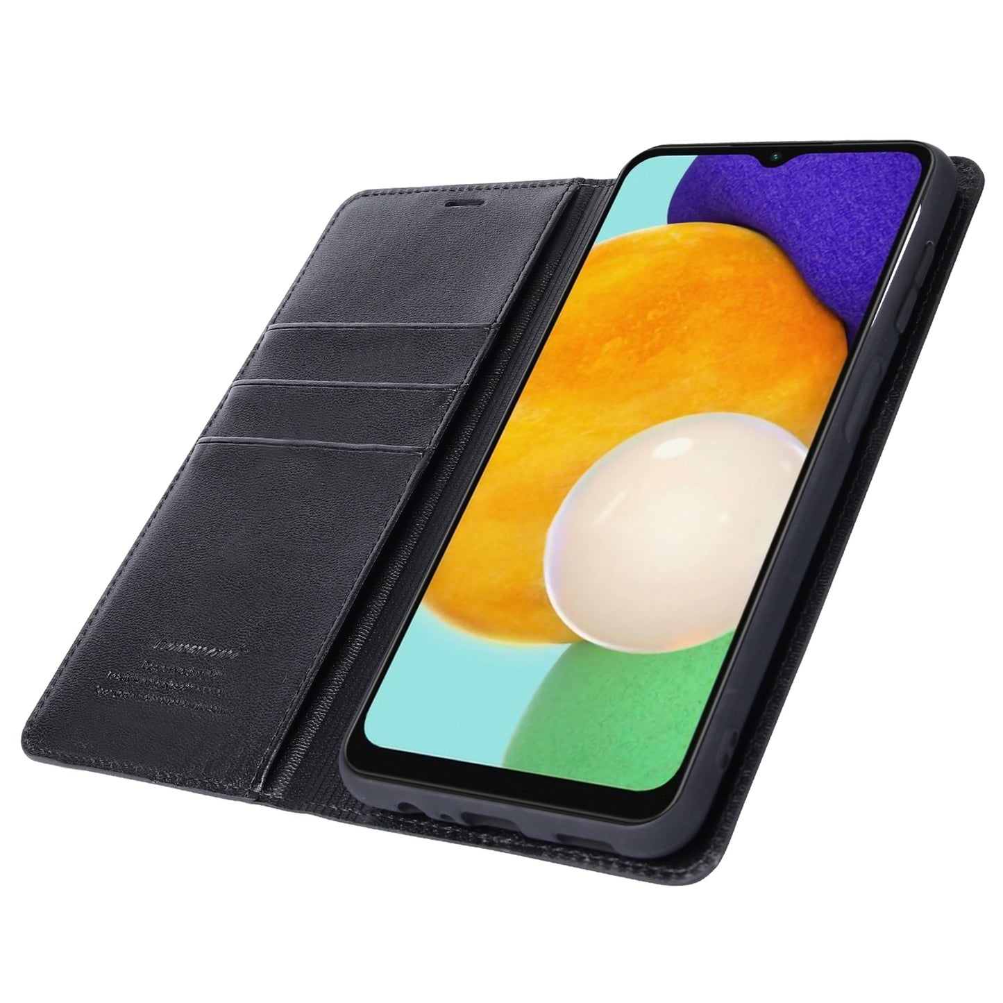 HANMAN Minuo Series Stand Cover for Samsung Galaxy A34 5G Fall-proof PU Leather Phone Wallet Case