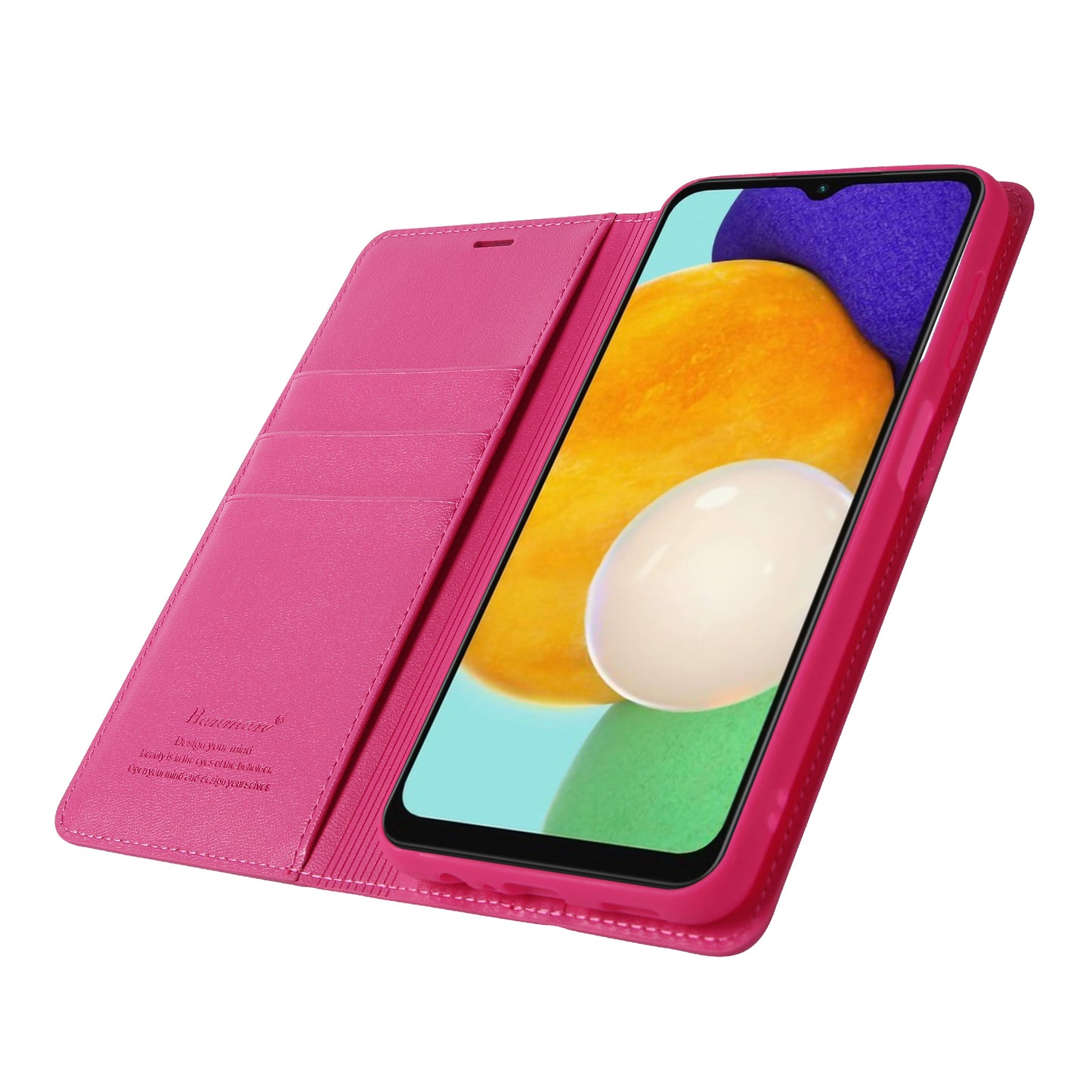 HANMAN Minuo Series For Samsung Galaxy A54 5G PU Leather Stand Cover Phone Wallet Case