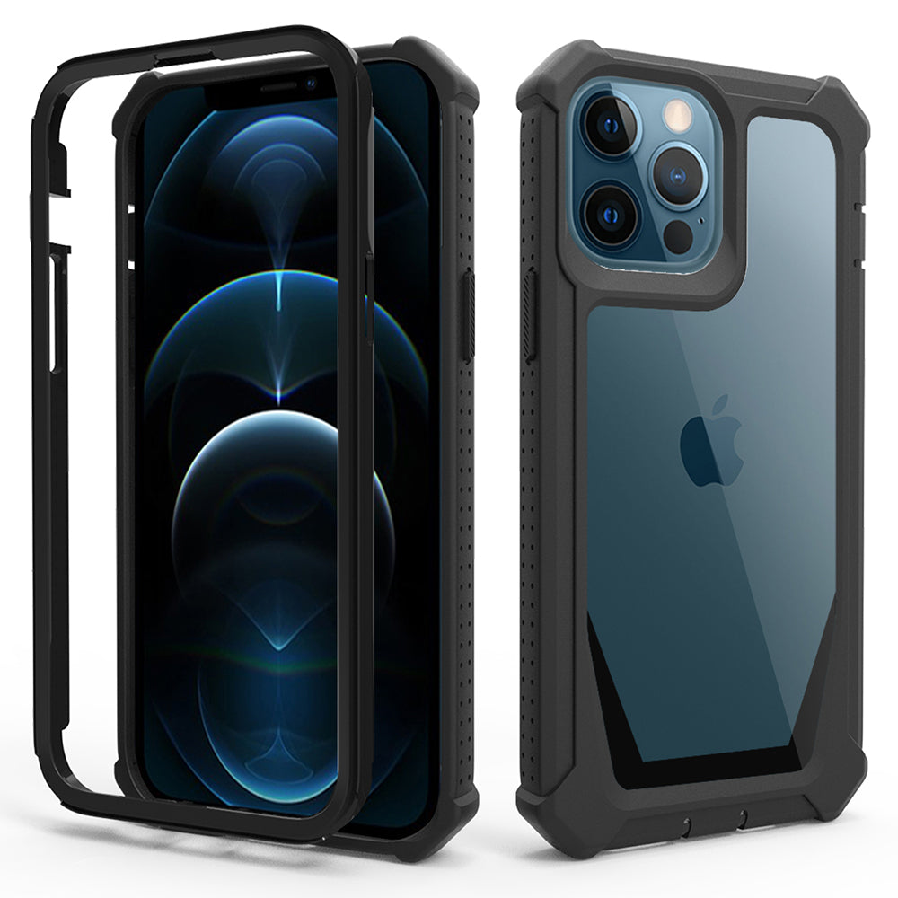For iPhone 14 Pro Crystal Clear Phone Case Detachable 2-in-1 TPU + Acrylic Corner Protection Phone Cover