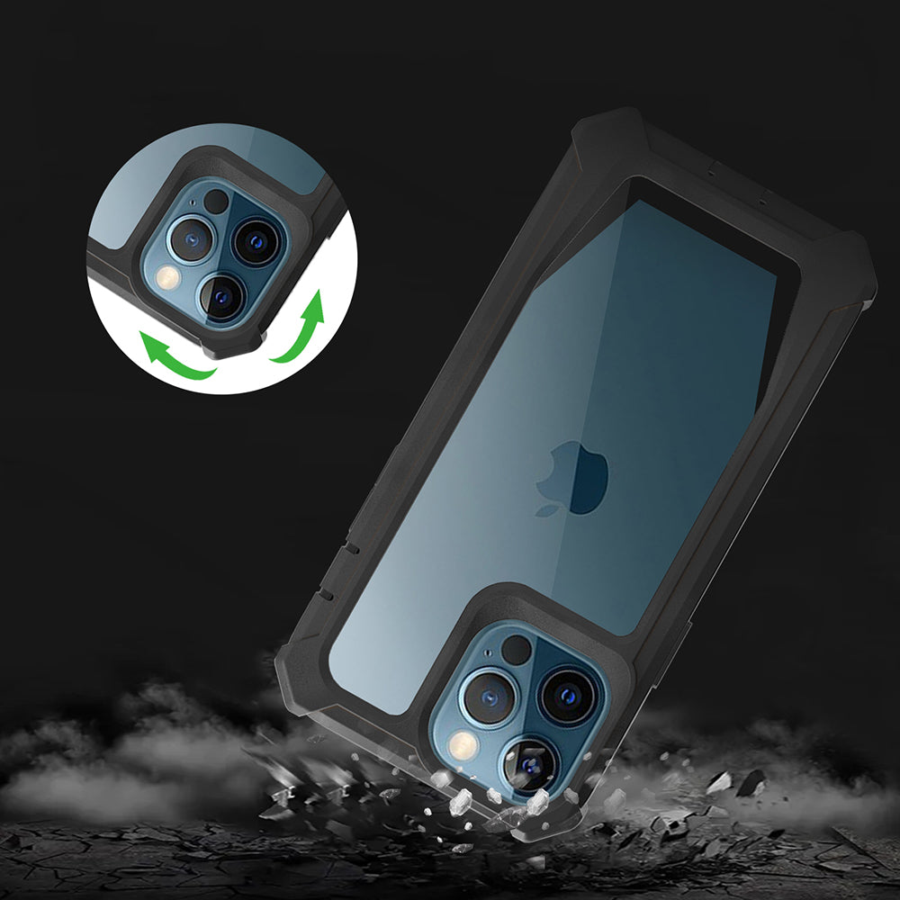For iPhone 14 Pro Max Detachable 2-in-1 TPU + Acrylic Phone Case Reinforced Corner Shockproof Cover
