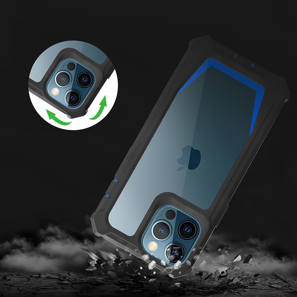 For iPhone 14 Pro Max Detachable 2-in-1 TPU + Acrylic Phone Case Reinforced Corner Shockproof Cover