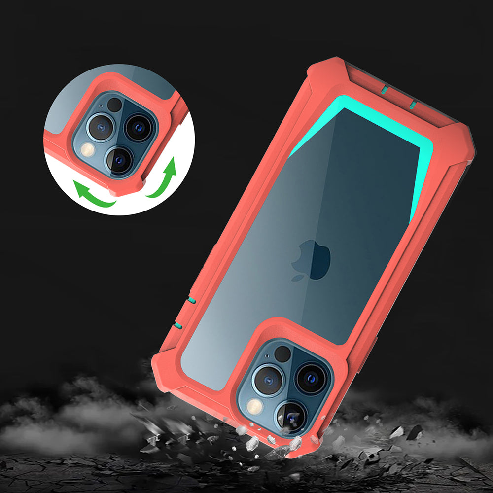 For iPhone 14 Pro Max Detachable 2-in-1 TPU + Acrylic Phone Case Reinforced Corner Shockproof Cover