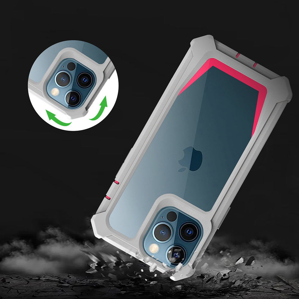 For iPhone 14 Pro Max Detachable 2-in-1 TPU + Acrylic Phone Case Reinforced Corner Shockproof Cover