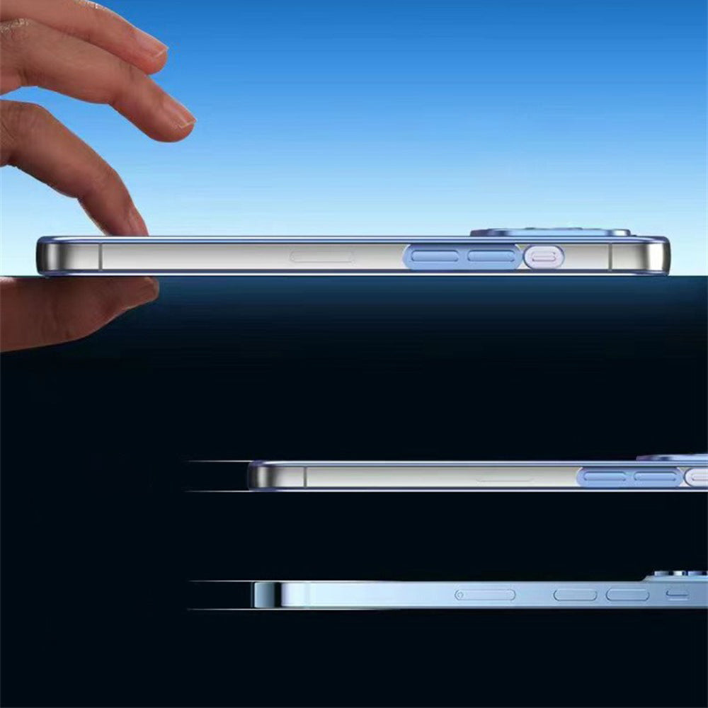 TPU Back Cover for iPhone 13 Pro 6.1 inch with Lens Film Electroplating Streamer Brushed Phone Case