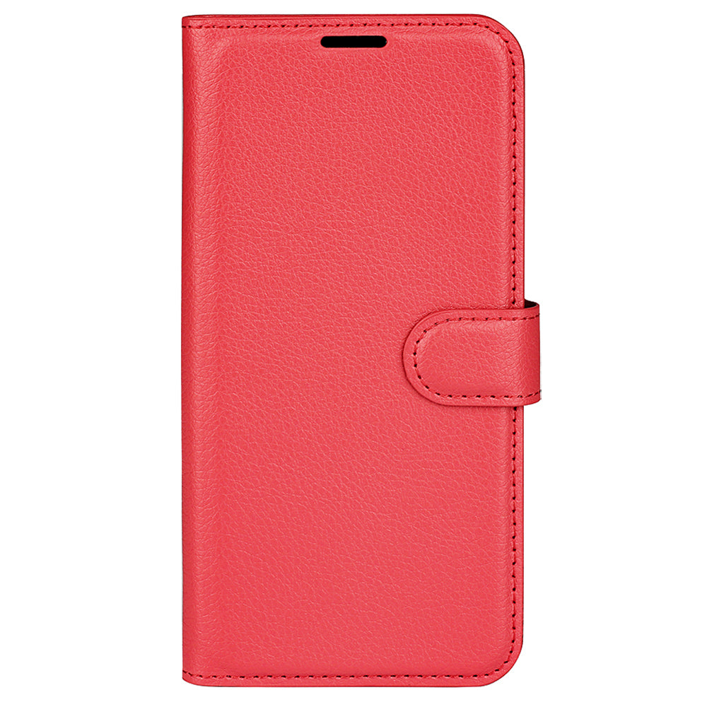 For Samsung Galaxy A24 4G PU Leather Wallet Shell Litchi Texture Phone Case Flip Stand Cover