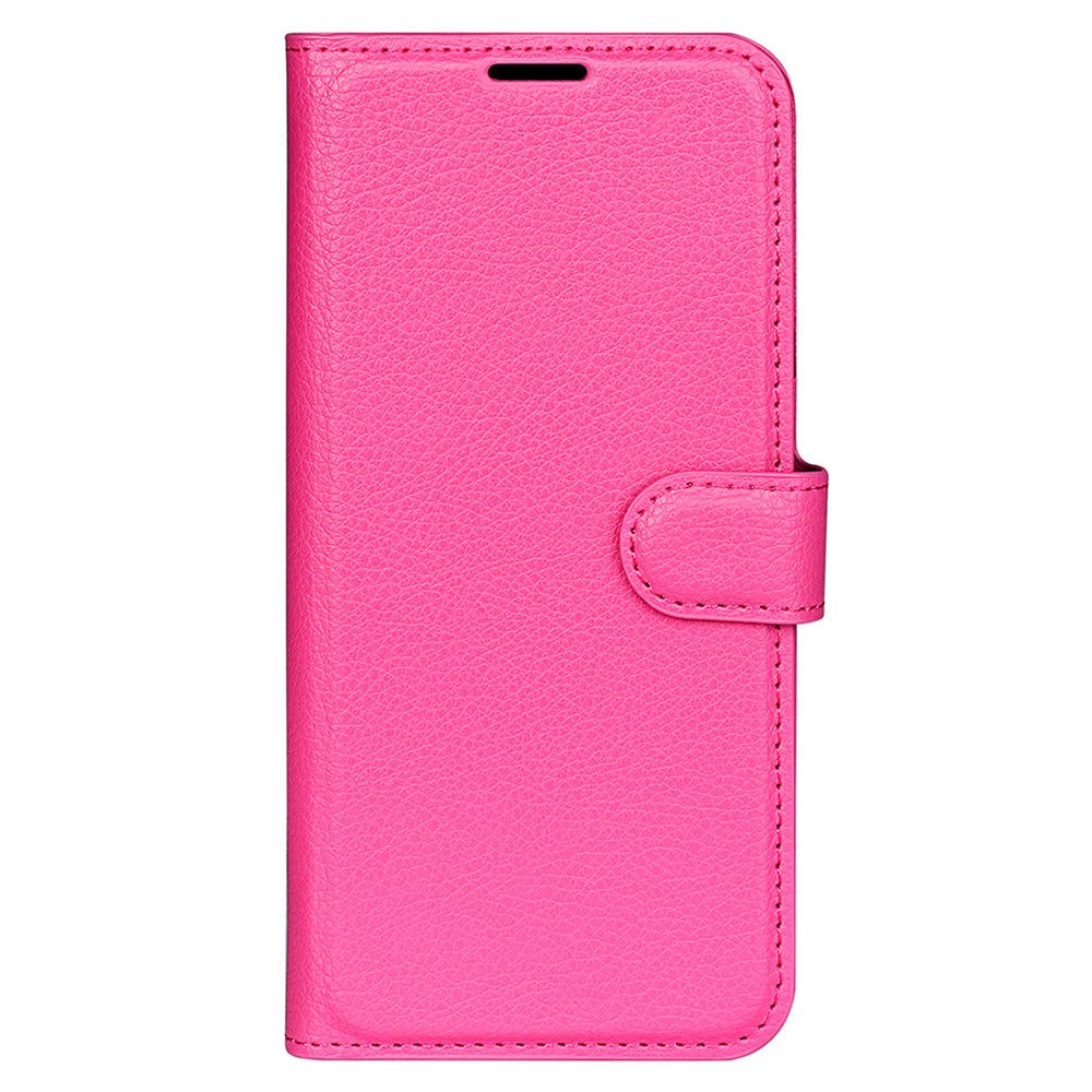 For Samsung Galaxy A24 4G PU Leather Wallet Shell Litchi Texture Phone Case Flip Stand Cover
