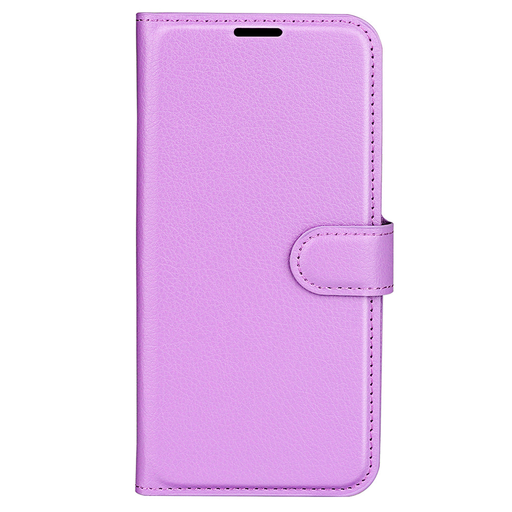 For Samsung Galaxy A24 4G PU Leather Wallet Shell Litchi Texture Phone Case Flip Stand Cover