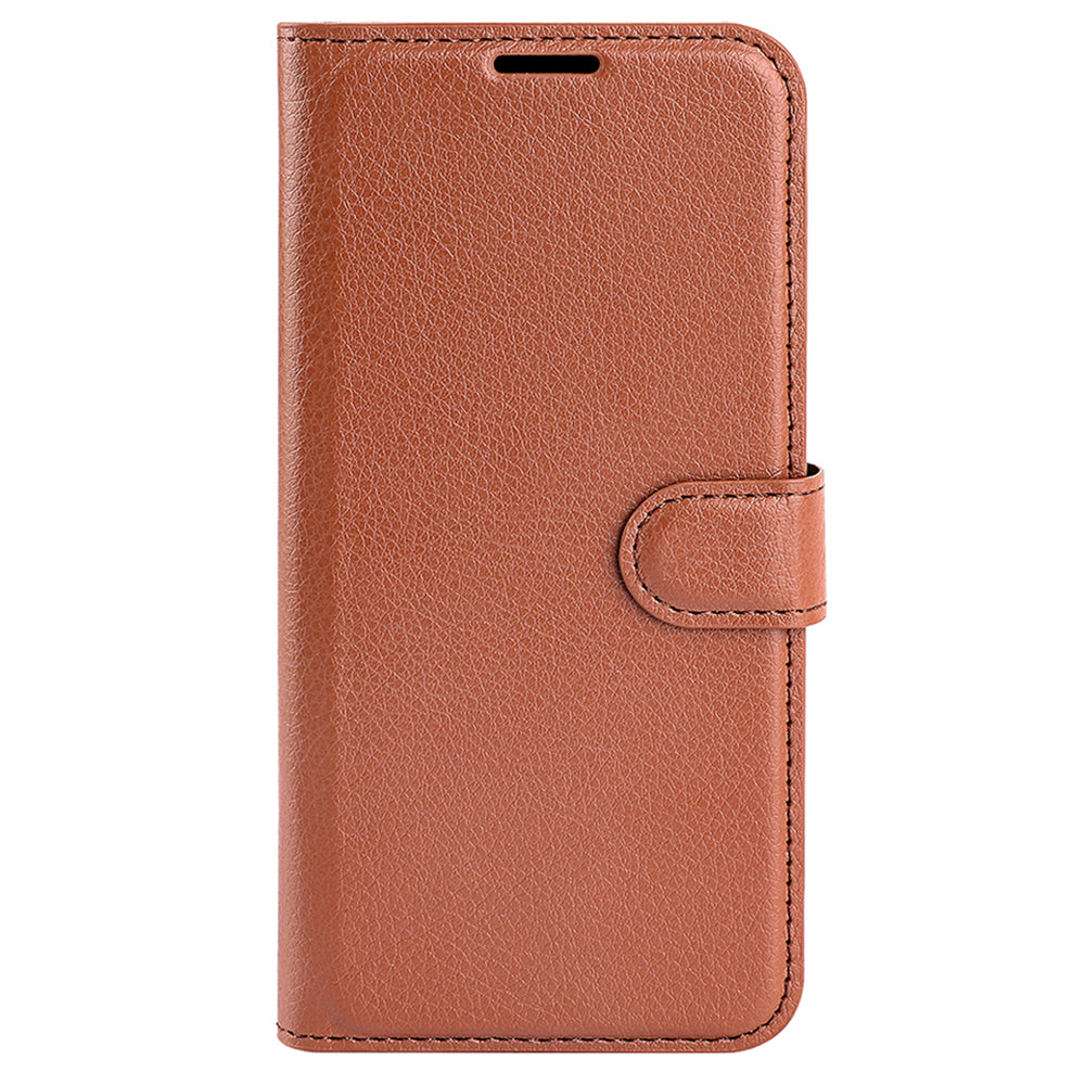 For Samsung Galaxy A24 4G PU Leather Wallet Shell Litchi Texture Phone Case Flip Stand Cover