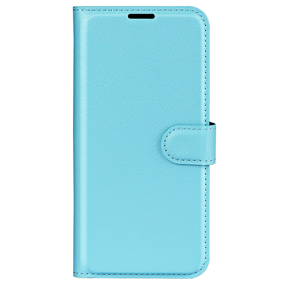 For Xiaomi Redmi Note 12 4G Litchi Texture PU Leather Wallet Anti-drop Shell Flip Stand Phone Case