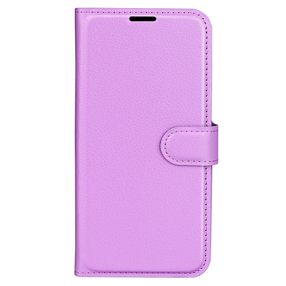 For Xiaomi Redmi Note 12 4G Litchi Texture PU Leather Wallet Anti-drop Shell Flip Stand Phone Case