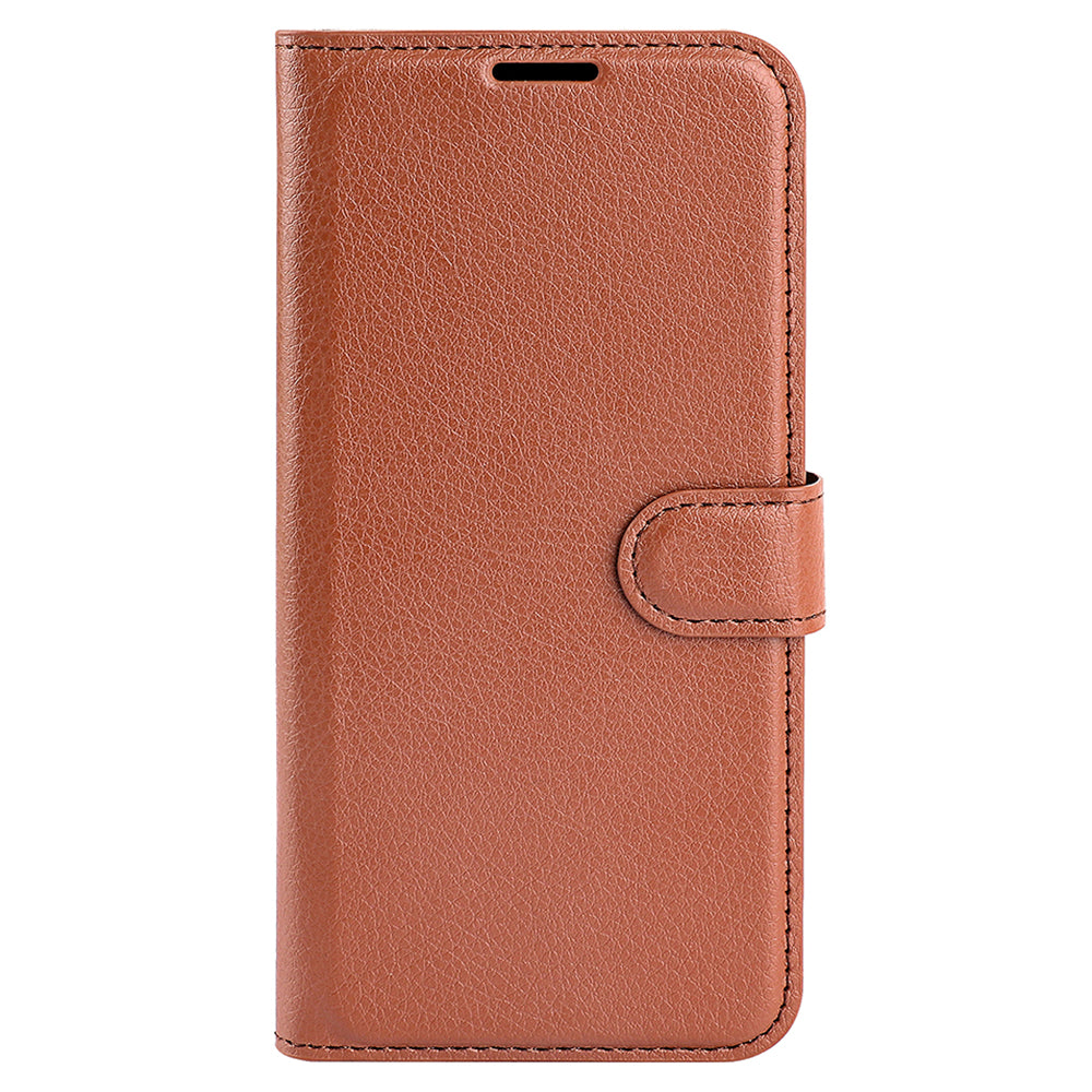 For Xiaomi Redmi Note 12 4G Litchi Texture PU Leather Wallet Anti-drop Shell Flip Stand Phone Case