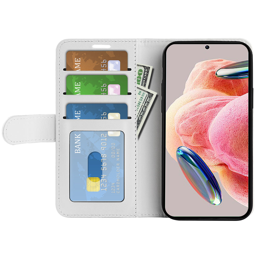 For Xiaomi Redmi Note 12 4G Crazy Horse Texture Drop-proof Phone Case PU Leather Wallet Flip Stand Cover