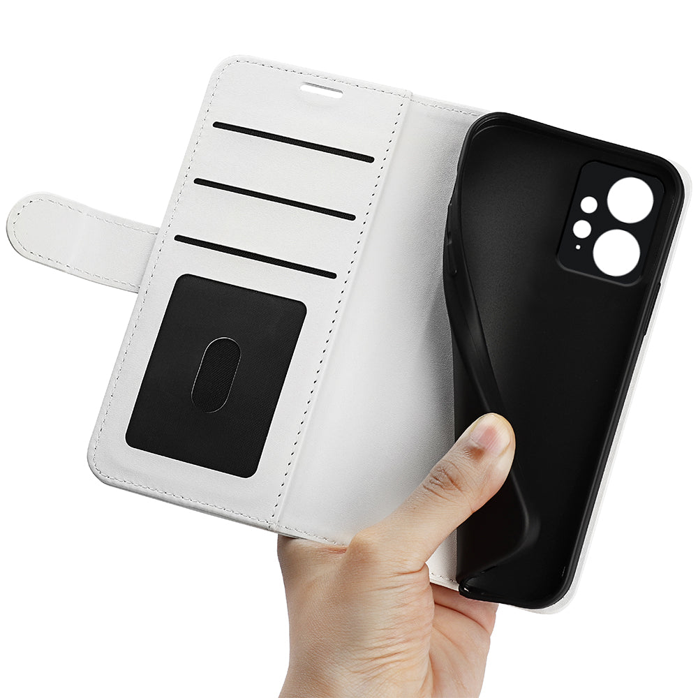 For Xiaomi Redmi Note 12 4G Crazy Horse Texture Drop-proof Phone Case PU Leather Wallet Flip Stand Cover