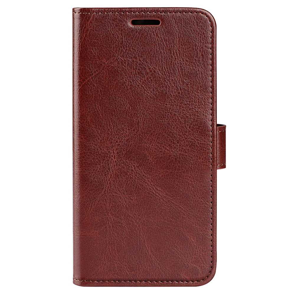 For Xiaomi Redmi Note 12 4G Crazy Horse Texture Drop-proof Phone Case PU Leather Wallet Flip Stand Cover
