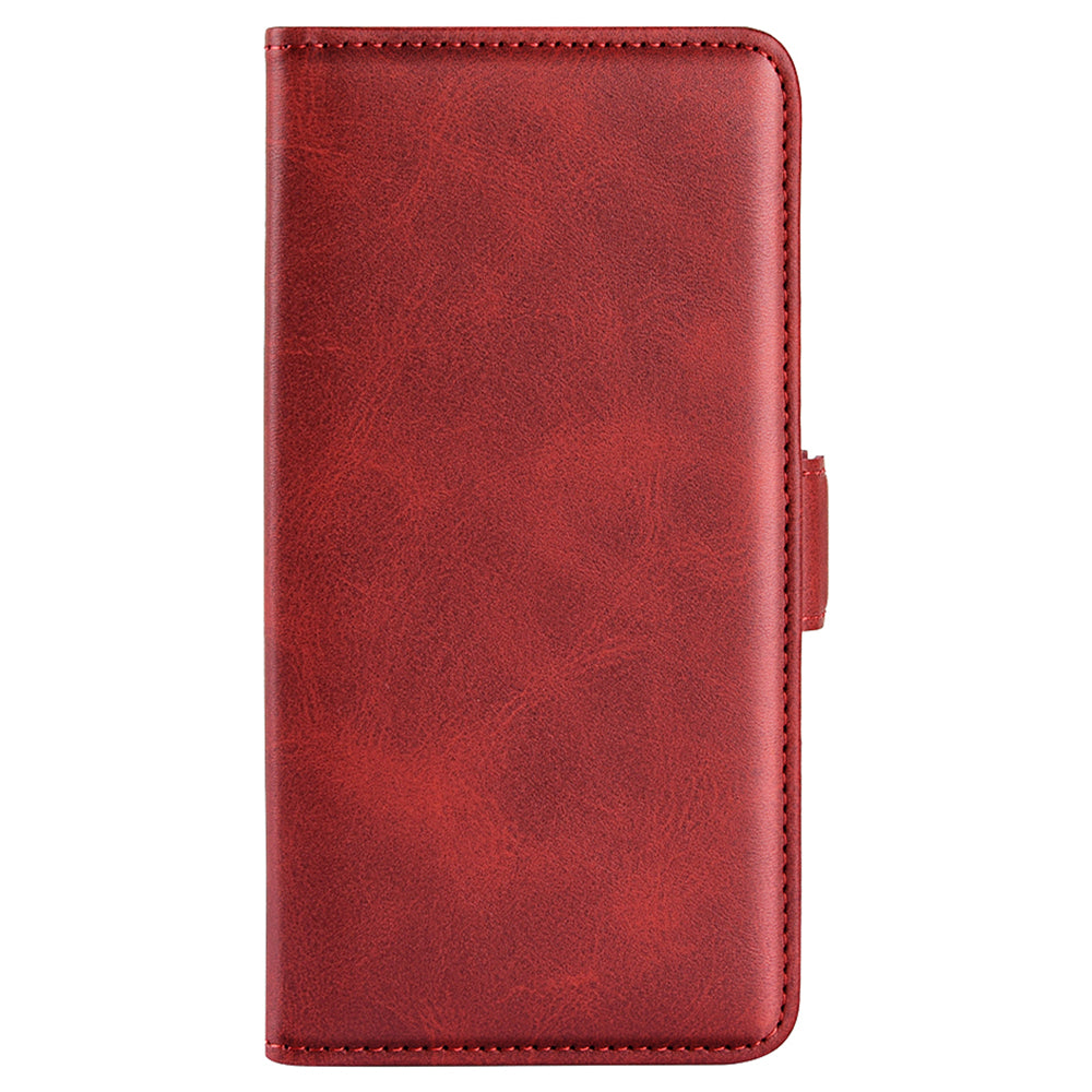For Xiaomi Redmi Note 12 4G Calf Texture Shockproof Cover PU Leather Stand Wallet Phone Case