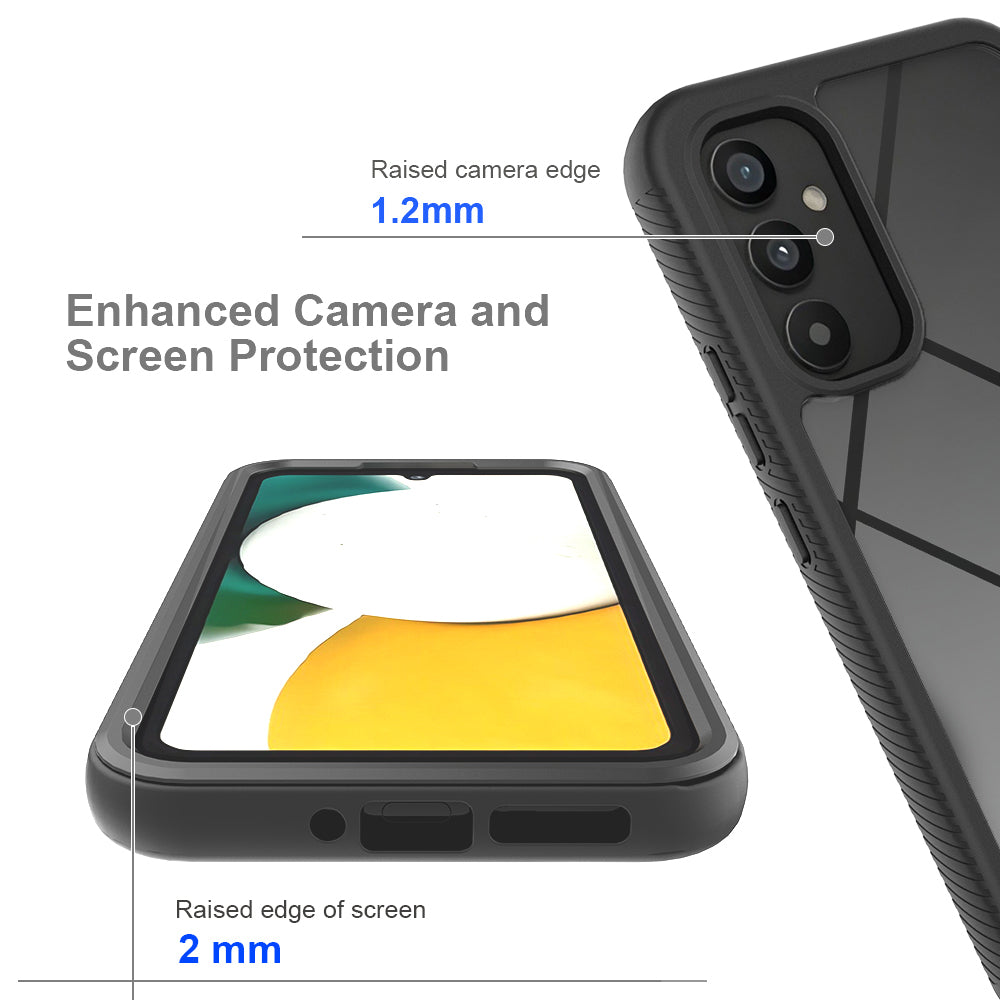 For Samsung Galaxy A34 5G Protective Phone Case Acrylic+PC+TPU 3-in-1 Phone Cover