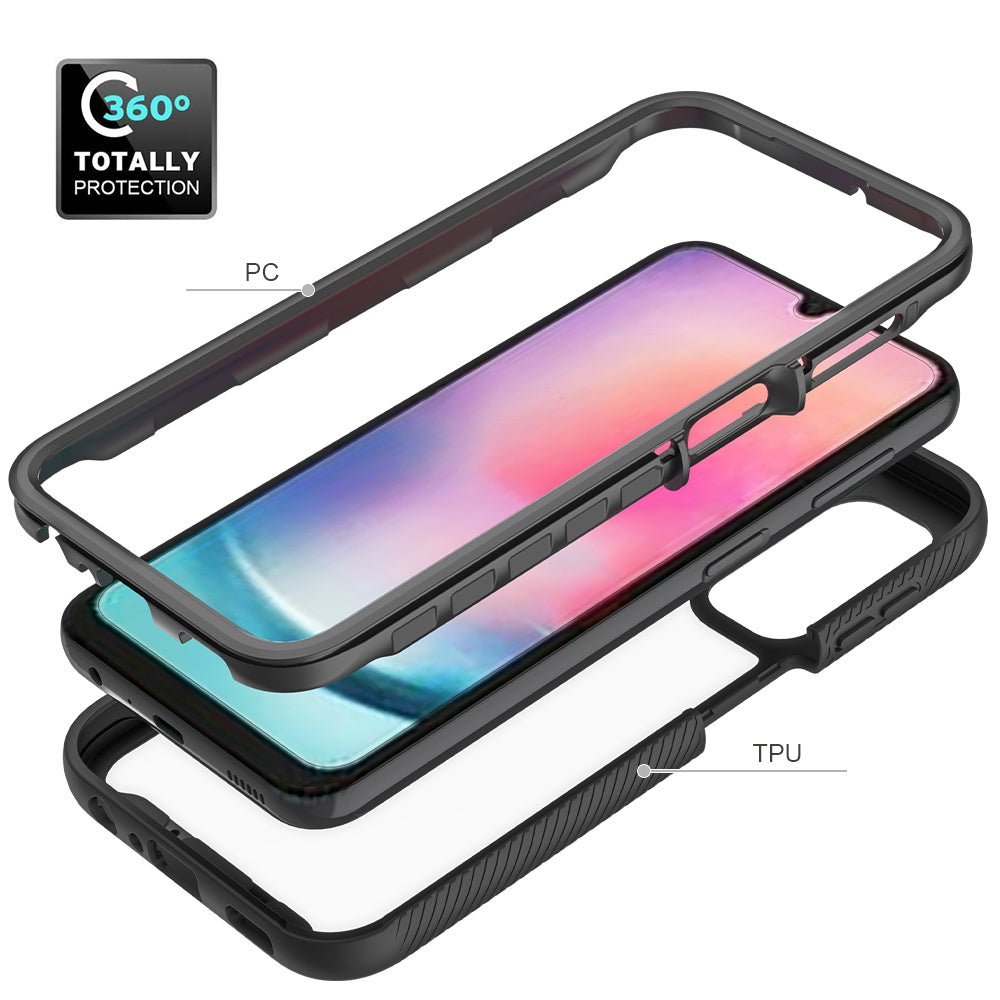 For Samsung Galaxy A24 4G Anti-drop Cell Phone Case Acrylic+PC+TPU Phone Cover