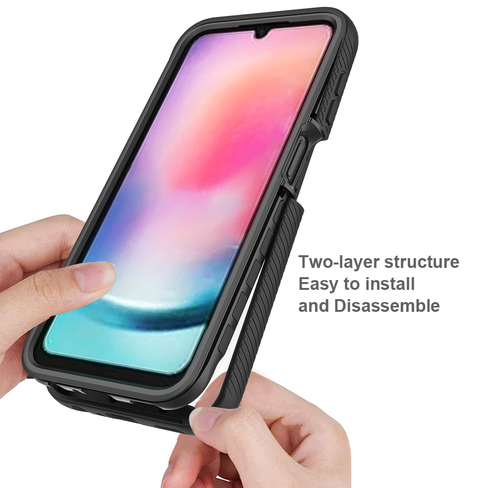 For Samsung Galaxy A24 4G Anti-drop Cell Phone Case Acrylic+PC+TPU Phone Cover