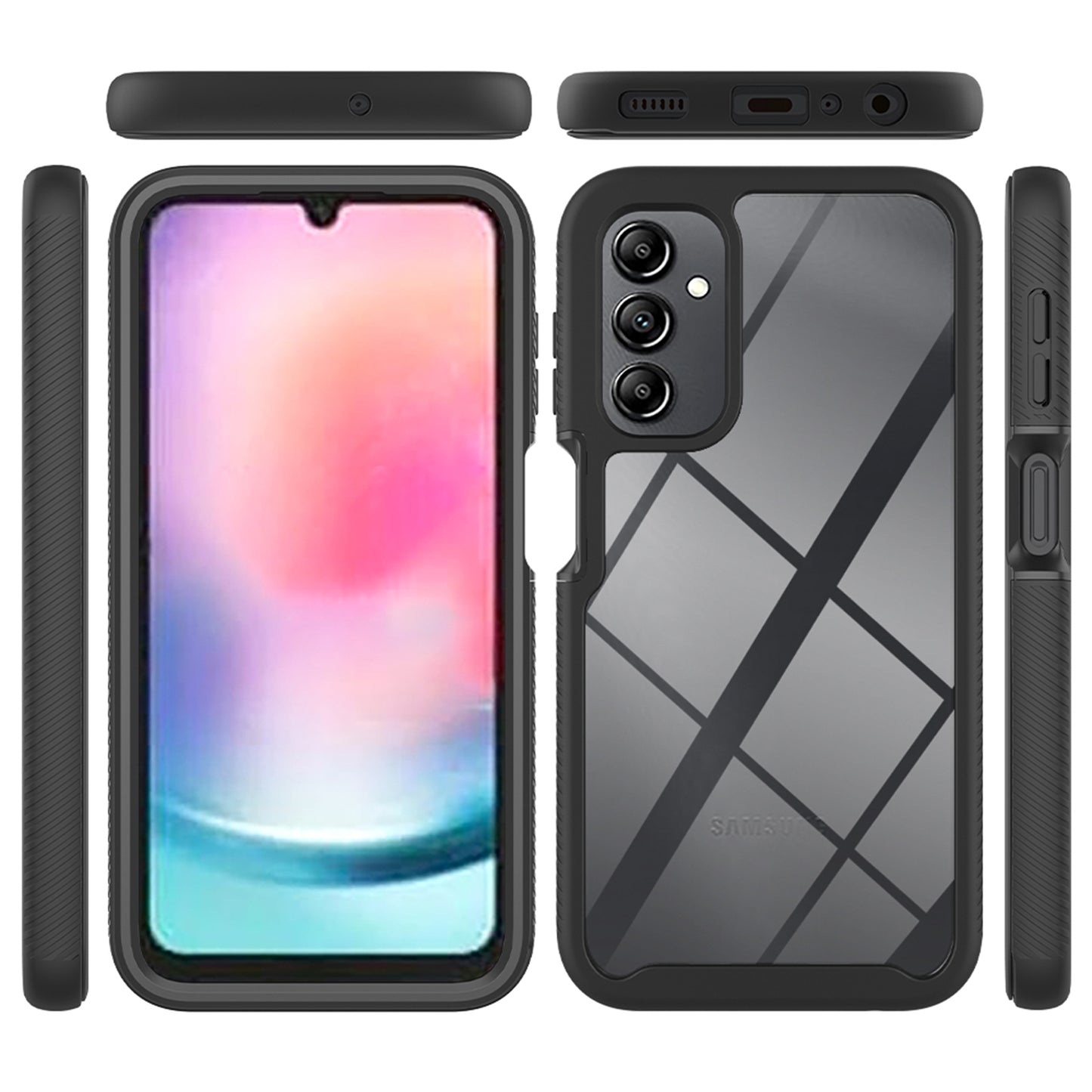 For Samsung Galaxy A24 4G Anti-drop Cell Phone Case Acrylic+PC+TPU Phone Cover