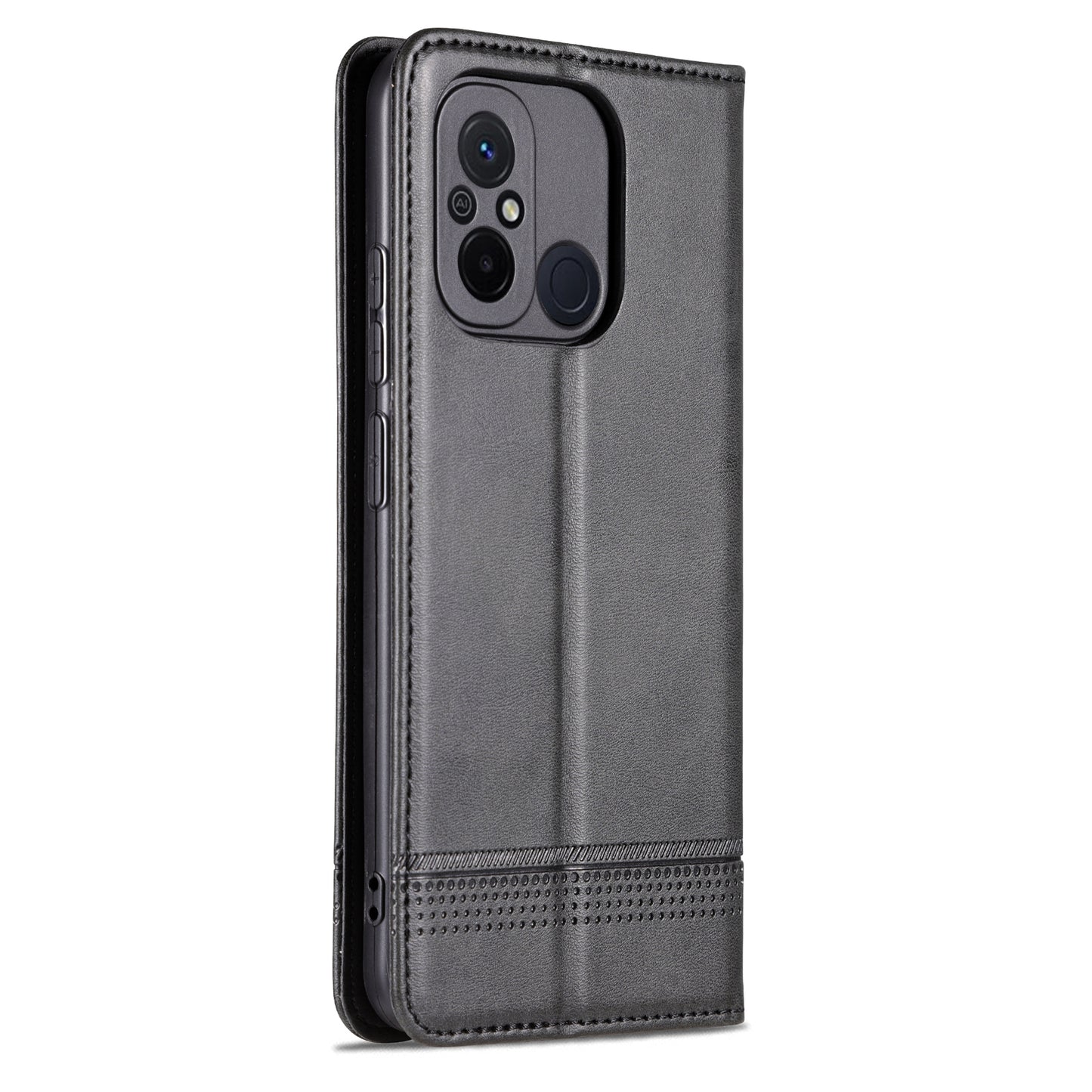 AZNS For Xiaomi Poco C55 4G / Redmi 11A 4G / Redmi 12C 4G Leather Phone Case Wallet Stand Smartphone Cover