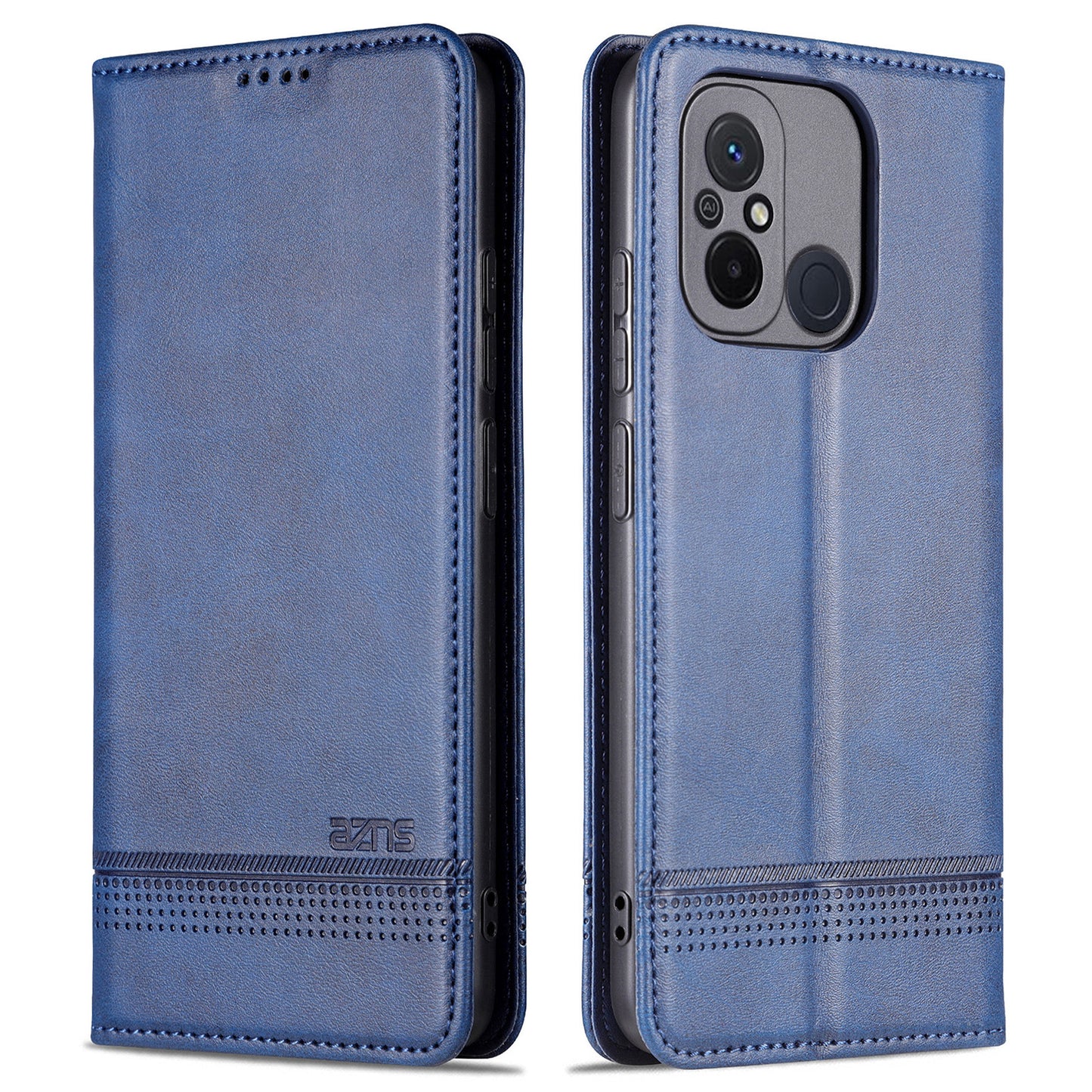 AZNS For Xiaomi Poco C55 4G / Redmi 11A 4G / Redmi 12C 4G Leather Phone Case Wallet Stand Smartphone Cover