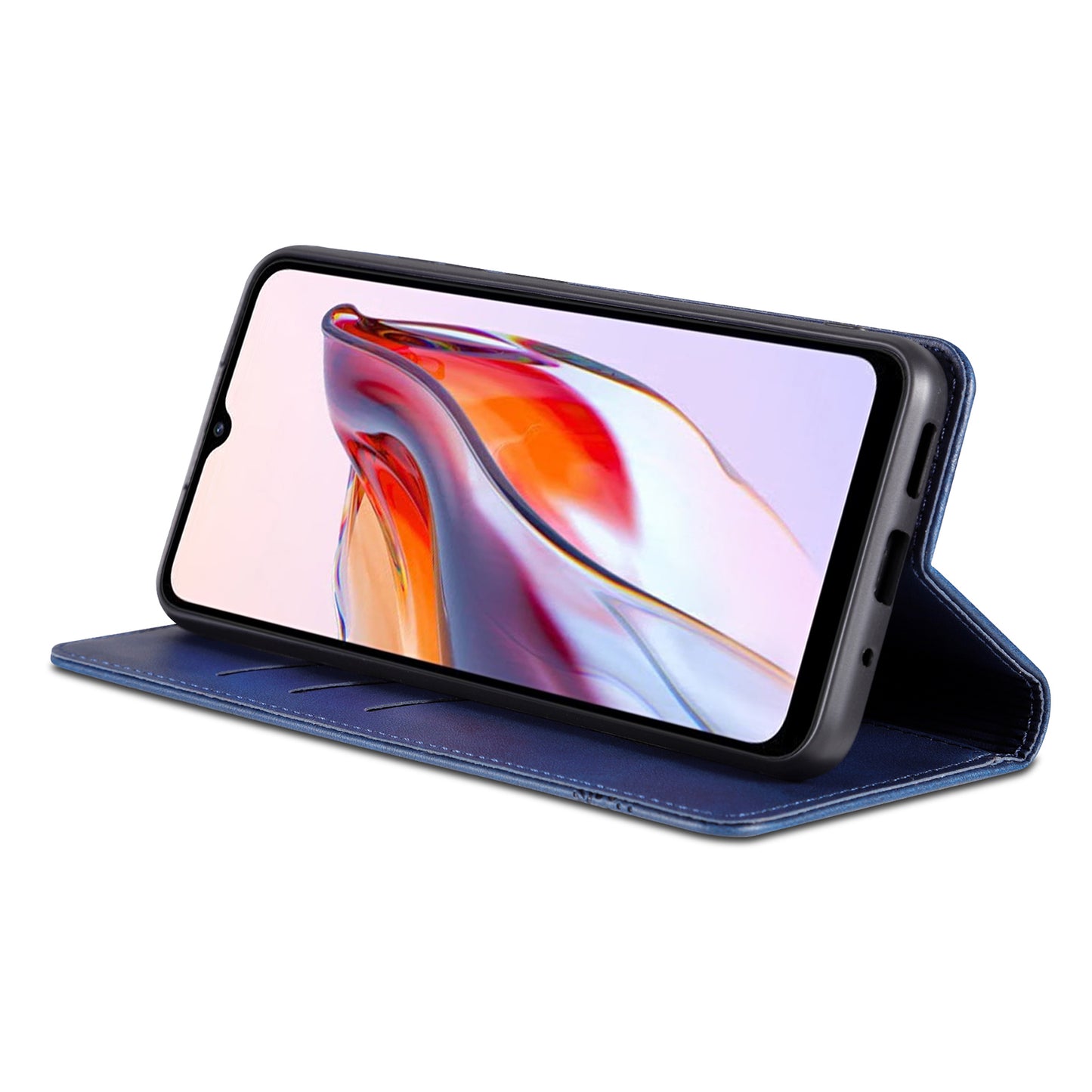 AZNS For Xiaomi Poco C55 4G / Redmi 11A 4G / Redmi 12C 4G Leather Phone Case Wallet Stand Smartphone Cover
