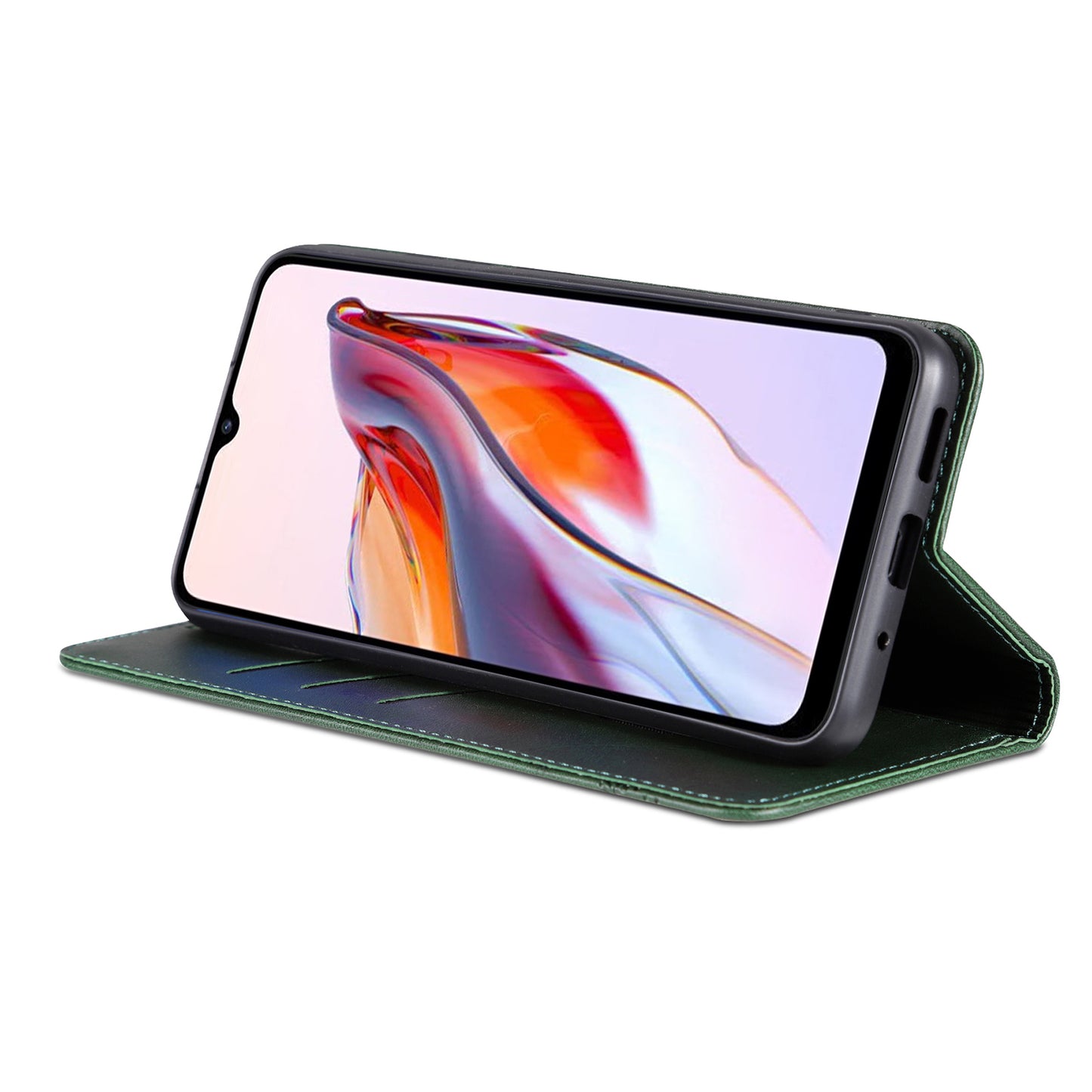 AZNS For Xiaomi Poco C55 4G / Redmi 11A 4G / Redmi 12C 4G Leather Phone Case Wallet Stand Smartphone Cover