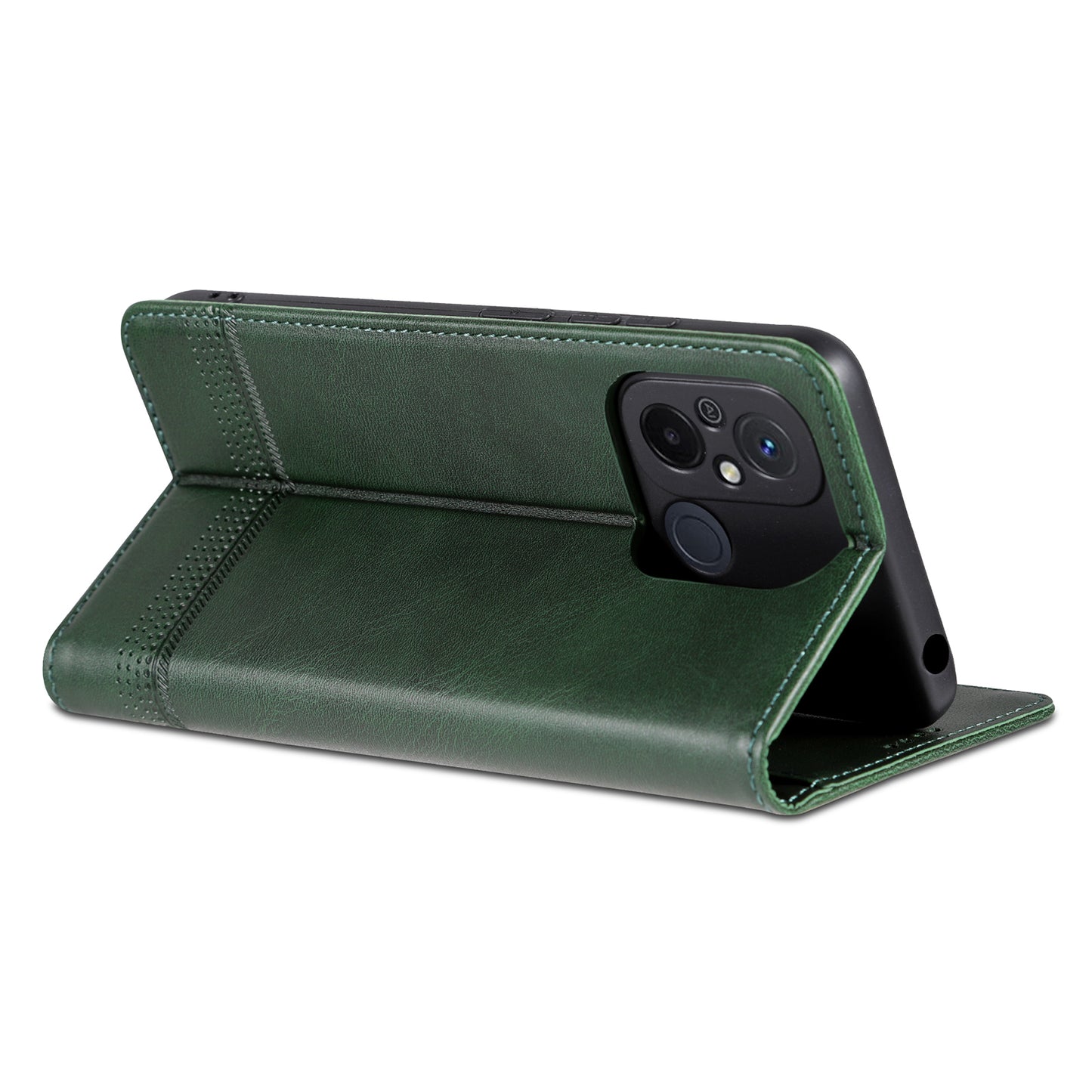AZNS For Xiaomi Poco C55 4G / Redmi 11A 4G / Redmi 12C 4G Leather Phone Case Wallet Stand Smartphone Cover