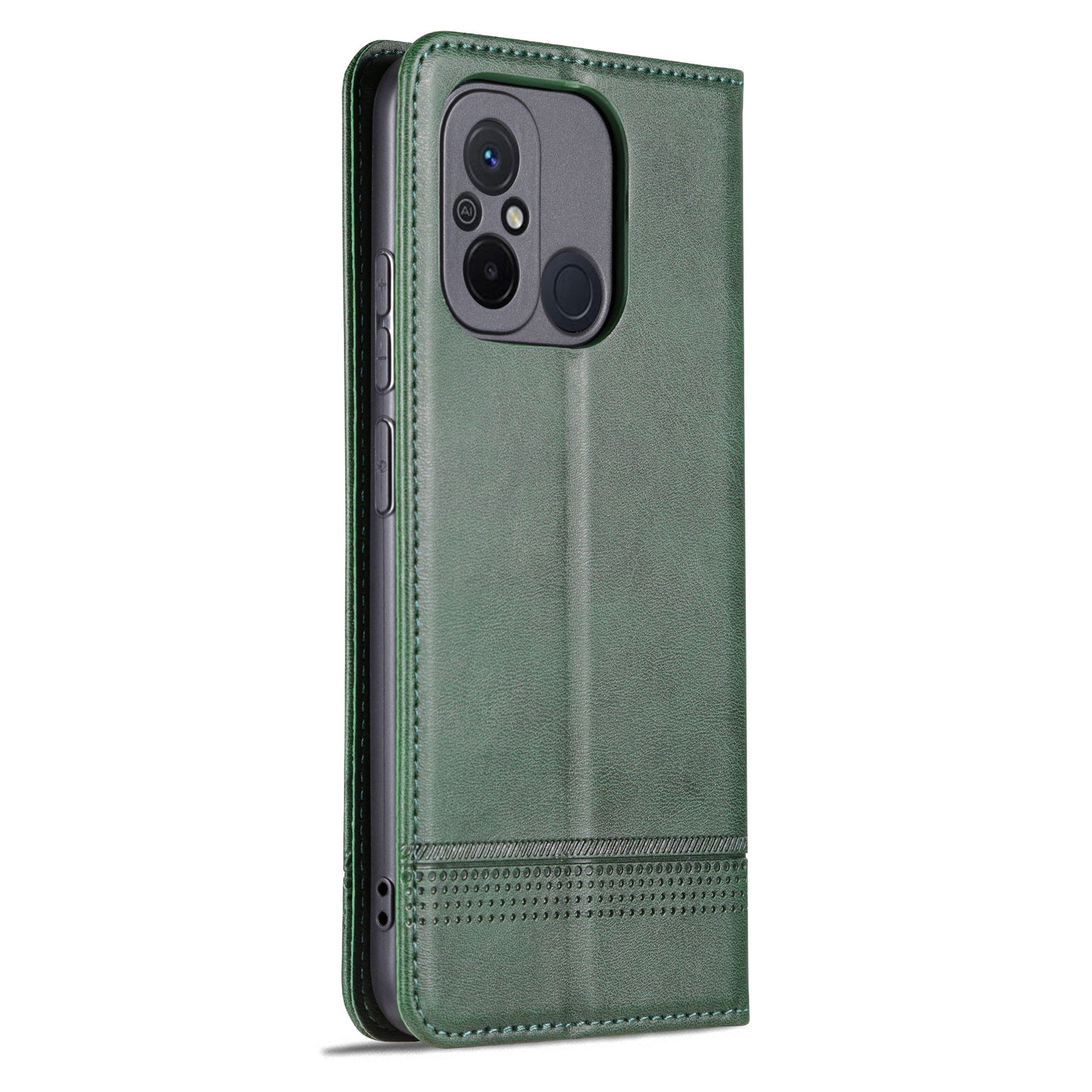 AZNS For Xiaomi Poco C55 4G / Redmi 11A 4G / Redmi 12C 4G Leather Phone Case Wallet Stand Smartphone Cover