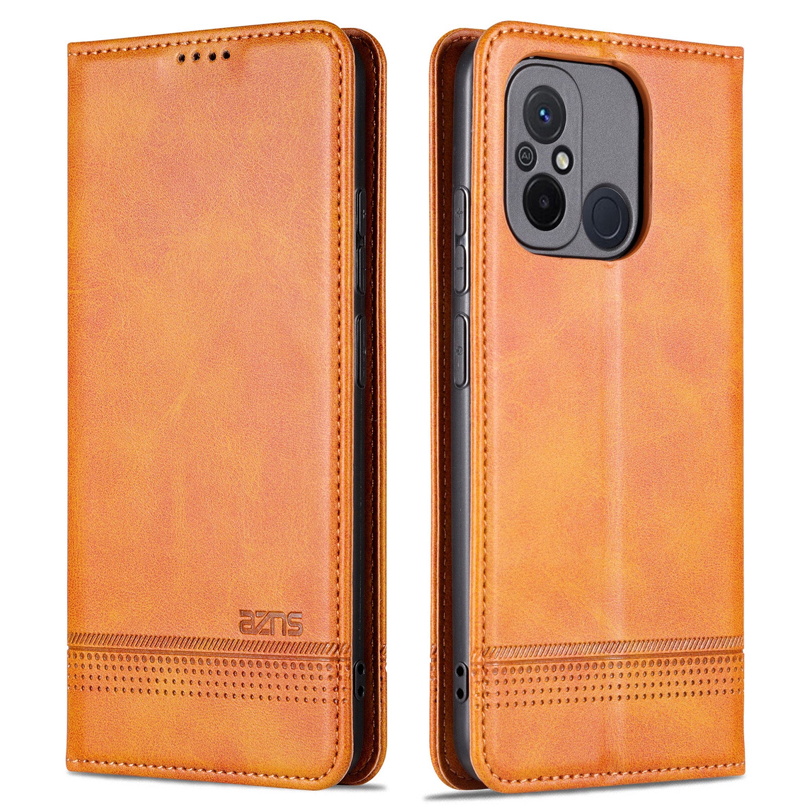 AZNS For Xiaomi Poco C55 4G / Redmi 11A 4G / Redmi 12C 4G Leather Phone Case Wallet Stand Smartphone Cover