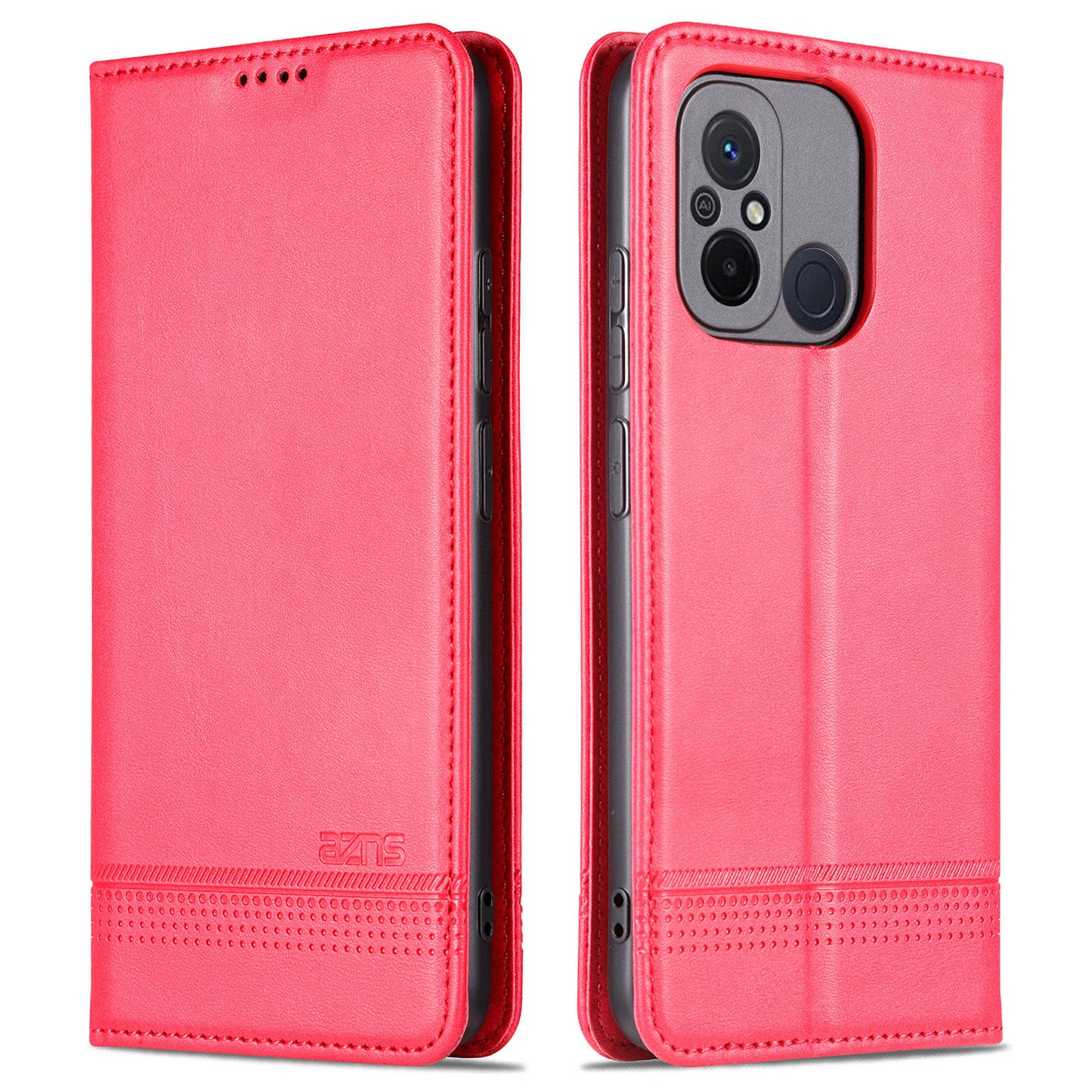 AZNS For Xiaomi Poco C55 4G / Redmi 11A 4G / Redmi 12C 4G Leather Phone Case Wallet Stand Smartphone Cover
