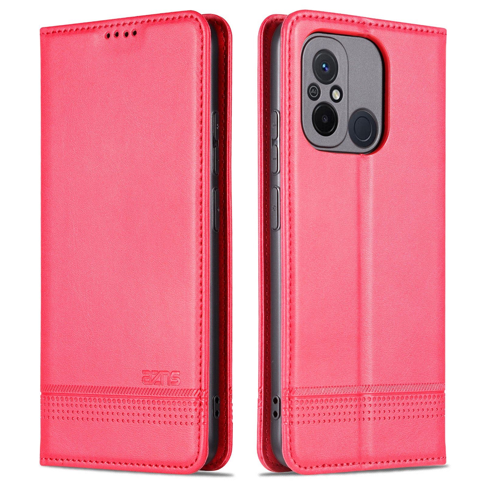 AZNS For Xiaomi Poco C55 4G / Redmi 11A 4G / Redmi 12C 4G Leather Phone Case Wallet Stand Smartphone Cover