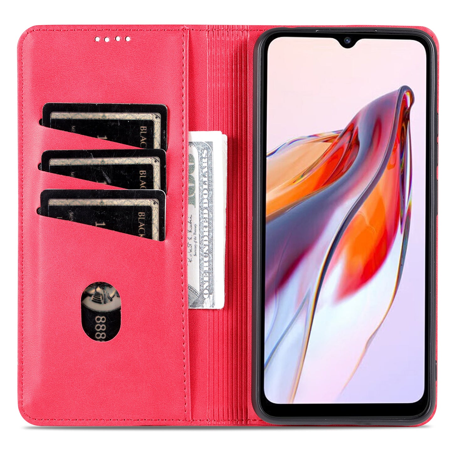 AZNS For Xiaomi Poco C55 4G / Redmi 11A 4G / Redmi 12C 4G Leather Phone Case Wallet Stand Smartphone Cover