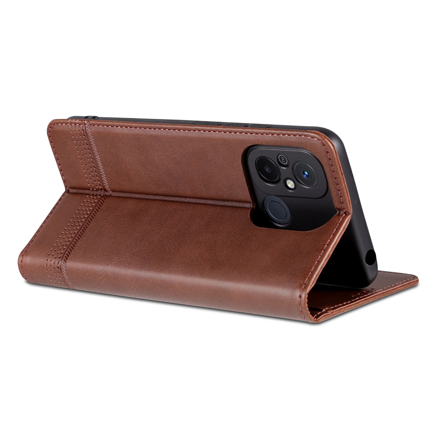 AZNS For Xiaomi Poco C55 4G / Redmi 11A 4G / Redmi 12C 4G Leather Phone Case Wallet Stand Smartphone Cover