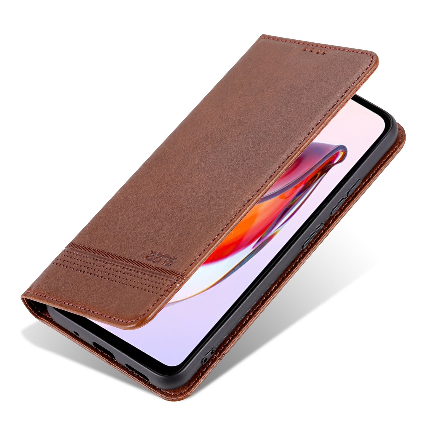AZNS For Xiaomi Poco C55 4G / Redmi 11A 4G / Redmi 12C 4G Leather Phone Case Wallet Stand Smartphone Cover