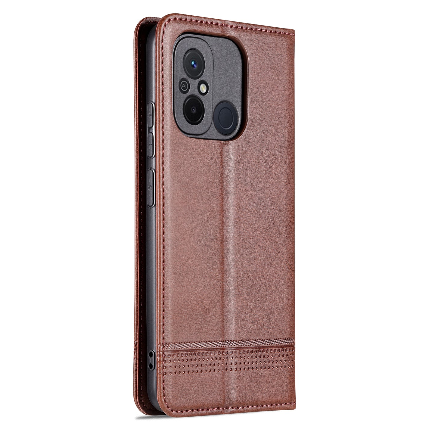 AZNS For Xiaomi Poco C55 4G / Redmi 11A 4G / Redmi 12C 4G Leather Phone Case Wallet Stand Smartphone Cover