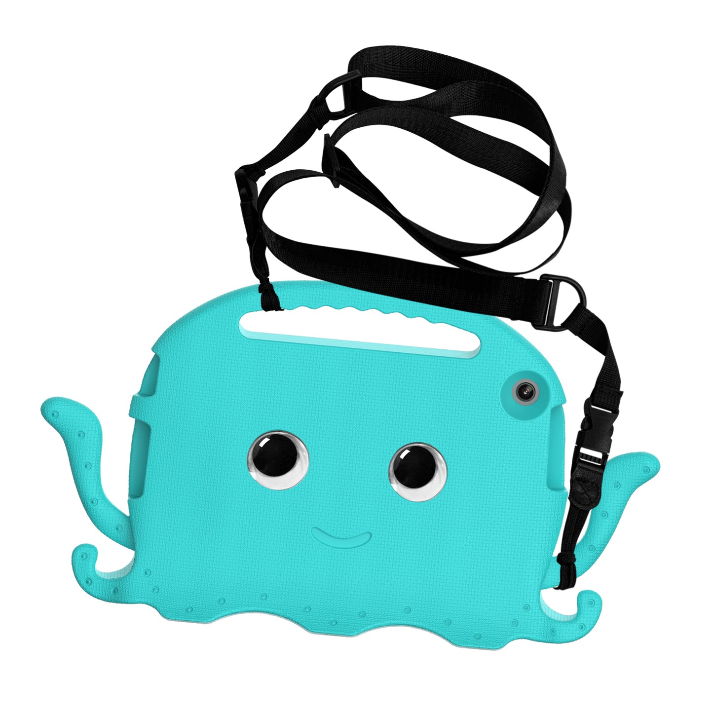 For Lenovo Tab M10 (Gen 3) Tablet EVA Case Cartoon Octopus Hand Grip Tablet Cover with Shoulder Strap