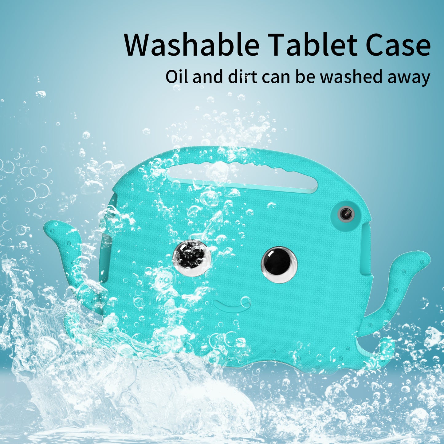 For Lenovo Tab M10 (Gen 3) Tablet EVA Case Cartoon Octopus Hand Grip Tablet Cover with Shoulder Strap