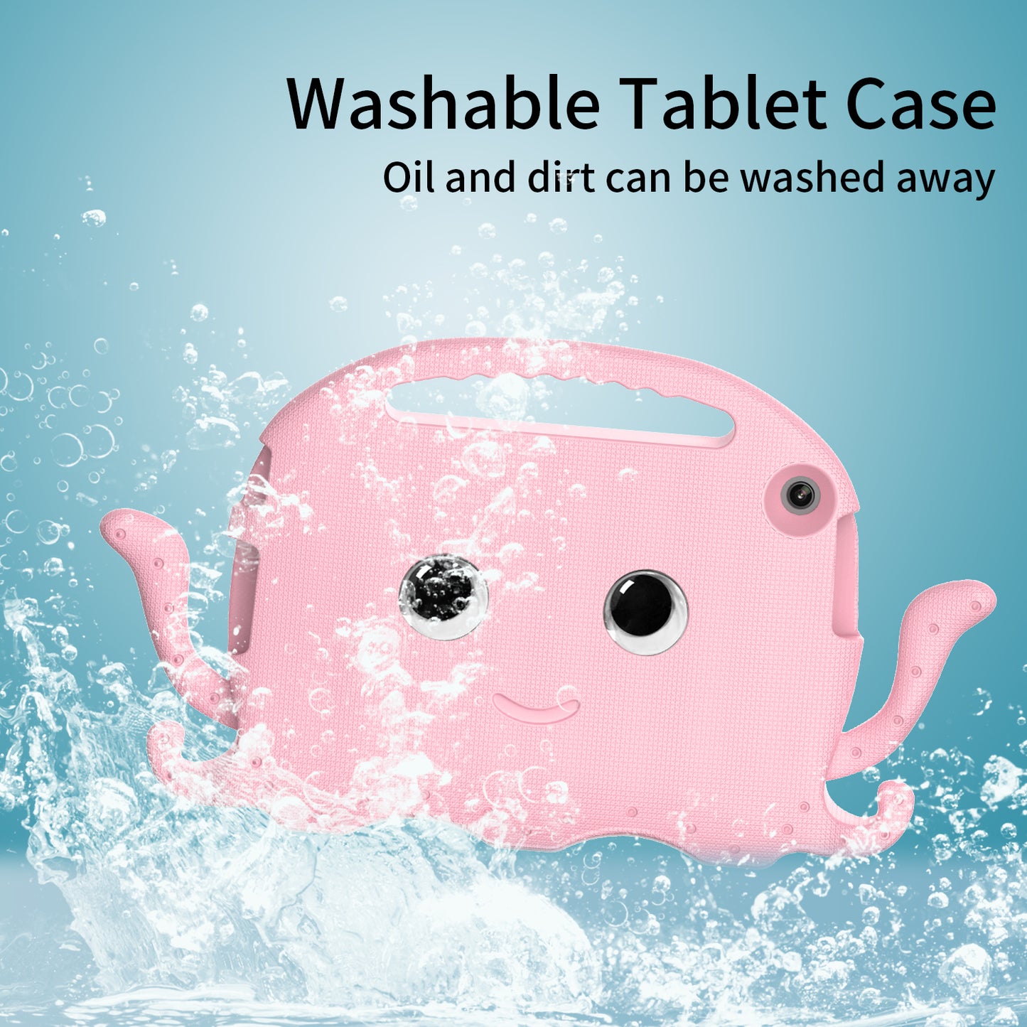 For Lenovo Tab M10 (Gen 3) Tablet EVA Case Cartoon Octopus Hand Grip Tablet Cover with Shoulder Strap