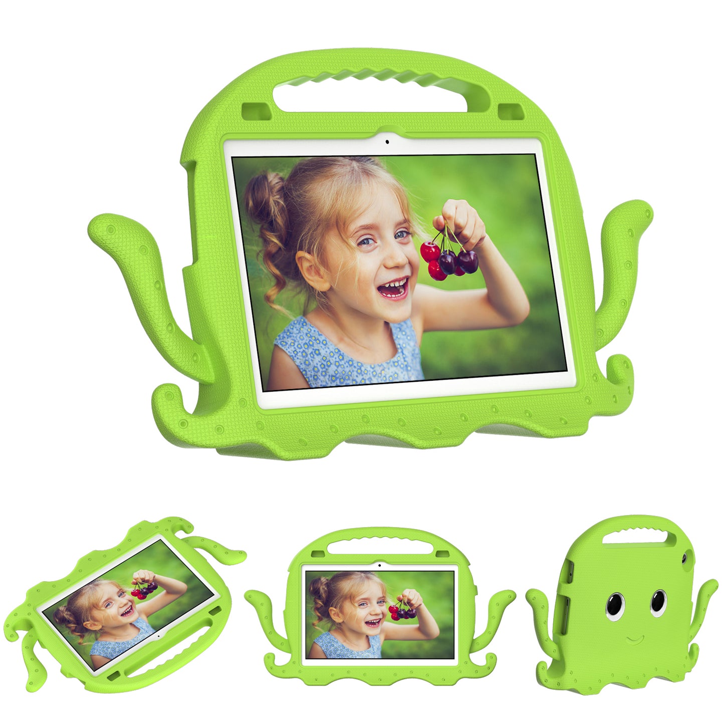 For Lenovo Tab M10 (Gen 3) Tablet EVA Case Cartoon Octopus Hand Grip Tablet Cover with Shoulder Strap