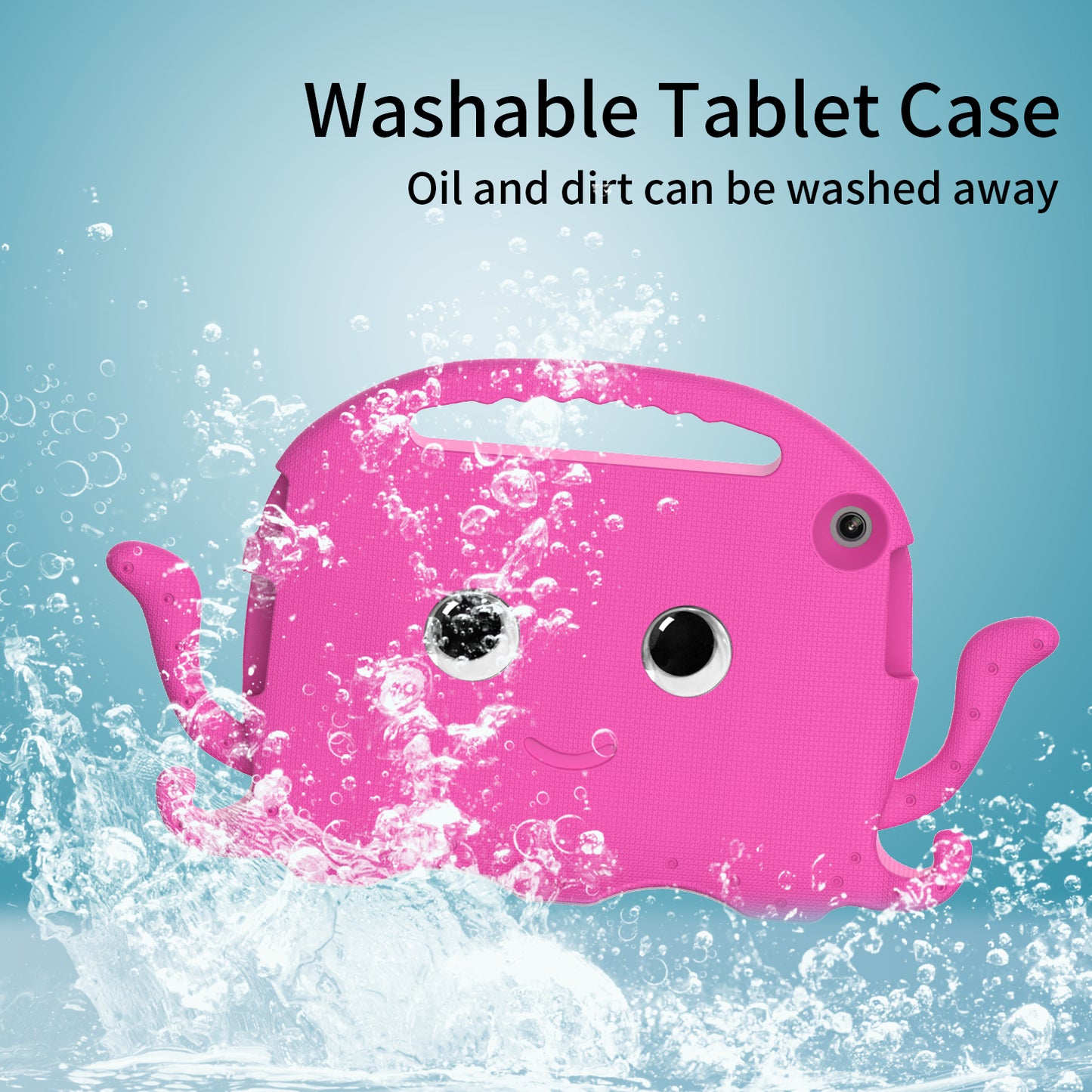 For Lenovo Tab M10 (Gen 3) Tablet EVA Case Cartoon Octopus Hand Grip Tablet Cover with Shoulder Strap