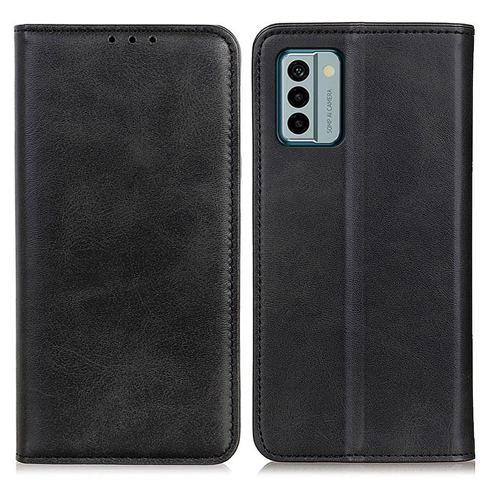 Split Leather Phone Case for Nokia G22 , Anti-drop Wallet Flip Stand Phone Cover