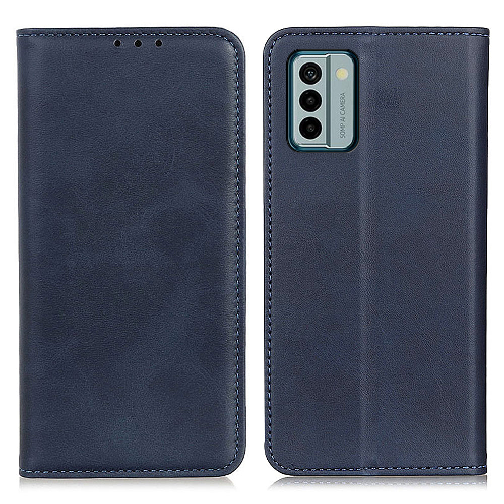 Split Leather Phone Case for Nokia G22 , Anti-drop Wallet Flip Stand Phone Cover