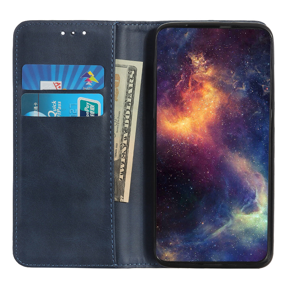 Split Leather Phone Case for Nokia G22 , Anti-drop Wallet Flip Stand Phone Cover
